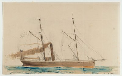 El barco de vapor IRIS de Per Wilhelm Cedergren